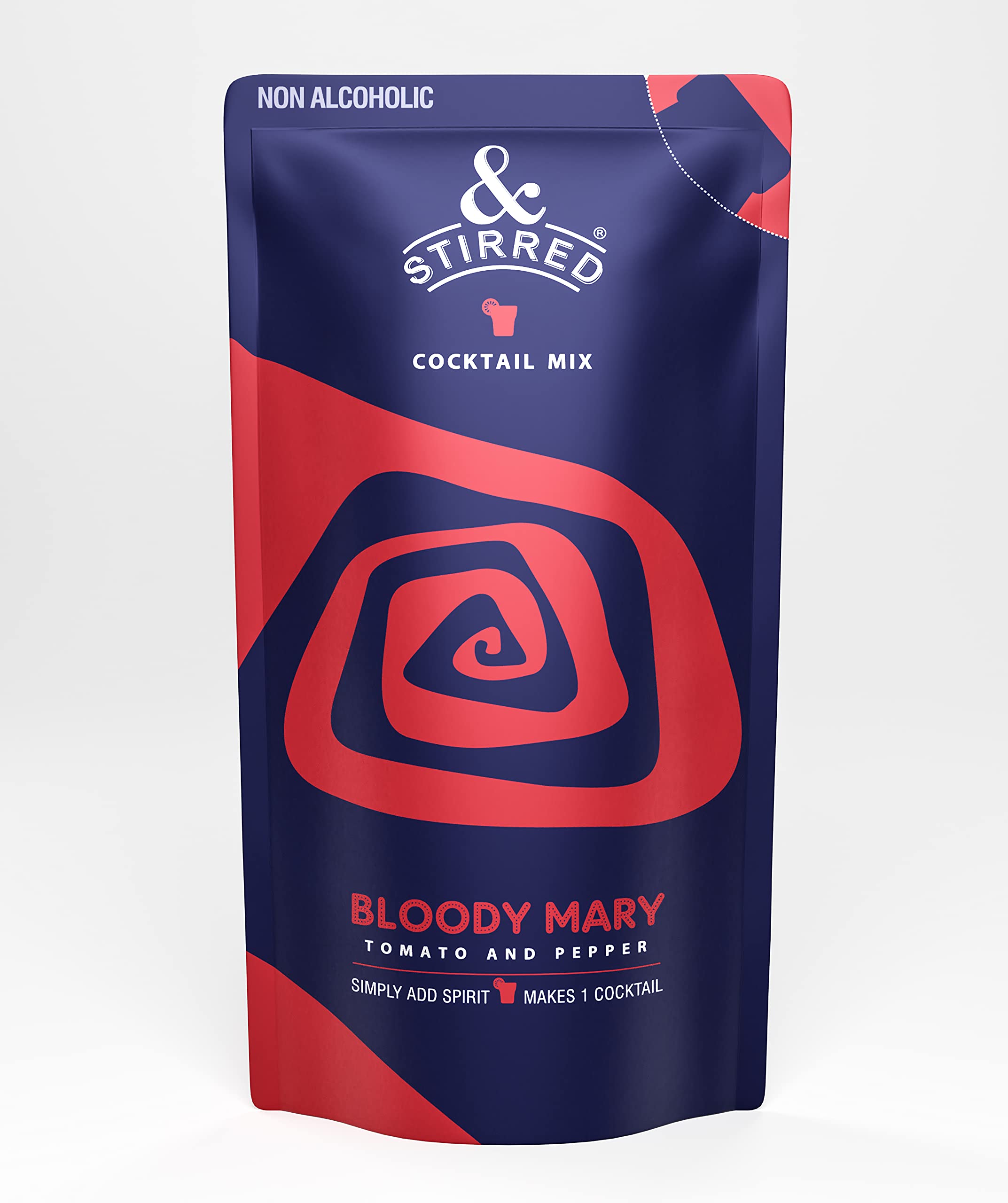 &Stirred Cocktail Mix - Cosmopolitan Pitcher, Makes 8 drinks, includes 1 Peg Measure and 4 wooden coasters, Non-Alcoholic, No Preservatives