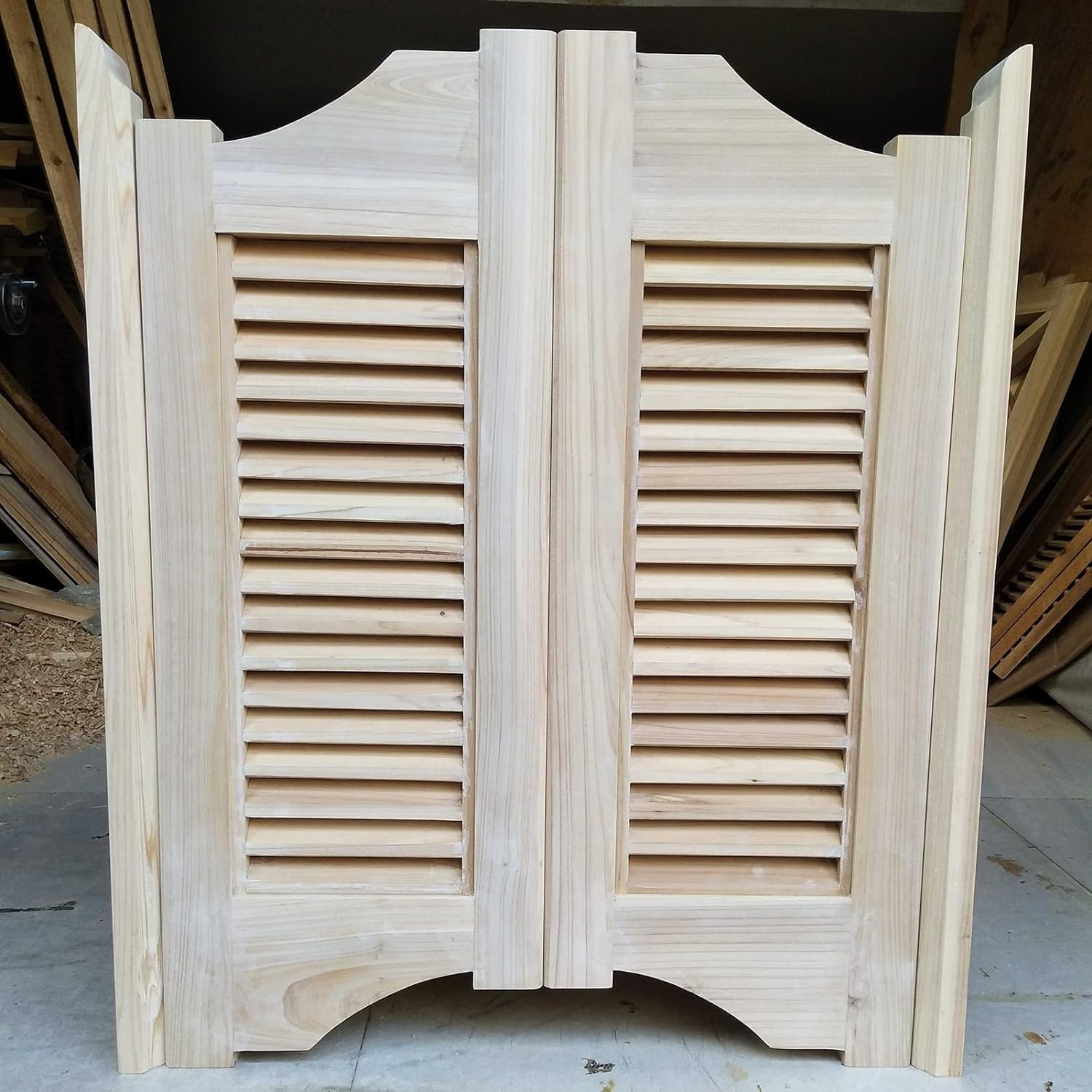 Porte de café en bois massif avec charnières pivot robustes 80x90cm