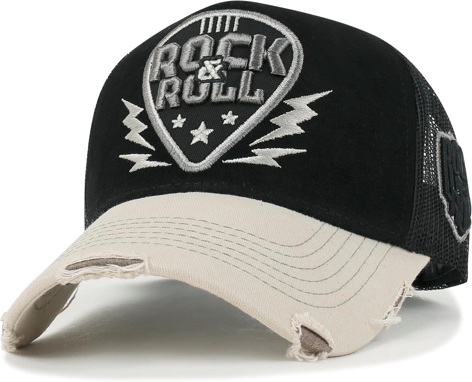 Premium Go with The Flow Embroidery Baseball Cap Vintage Trucker Hat