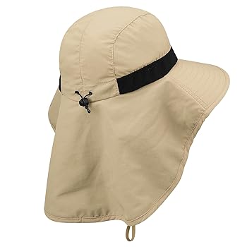 Cappello Da Sole Donna Con Protezione Collo - Tesa Larga, Pieghevole, Per Spiaggia, Pesca, Estivo - Foto 3