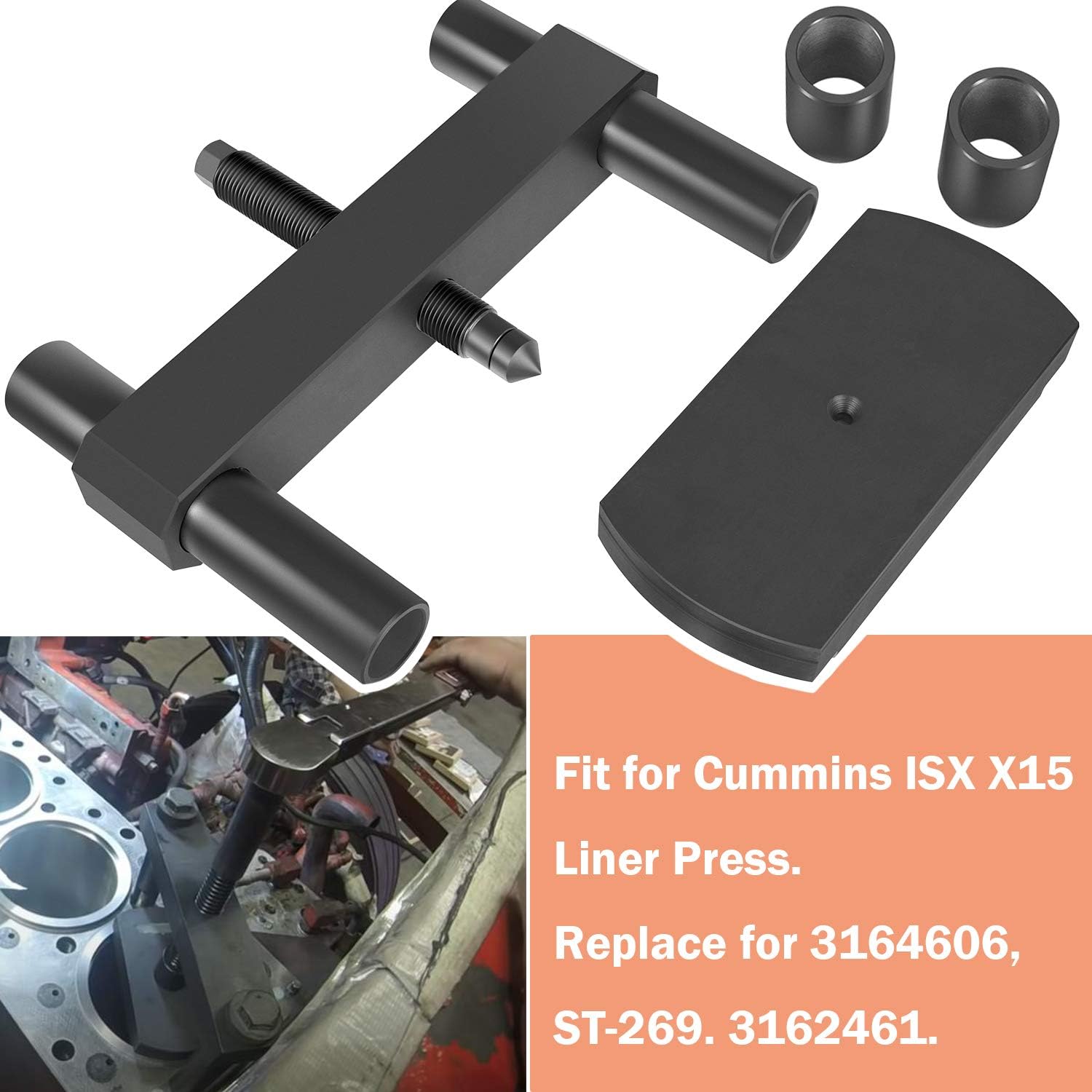 Exсluѕіvе Dіѕсоunt 🔥 Cylinder Liner Press Installer 3164606 For Cummins ISX X15