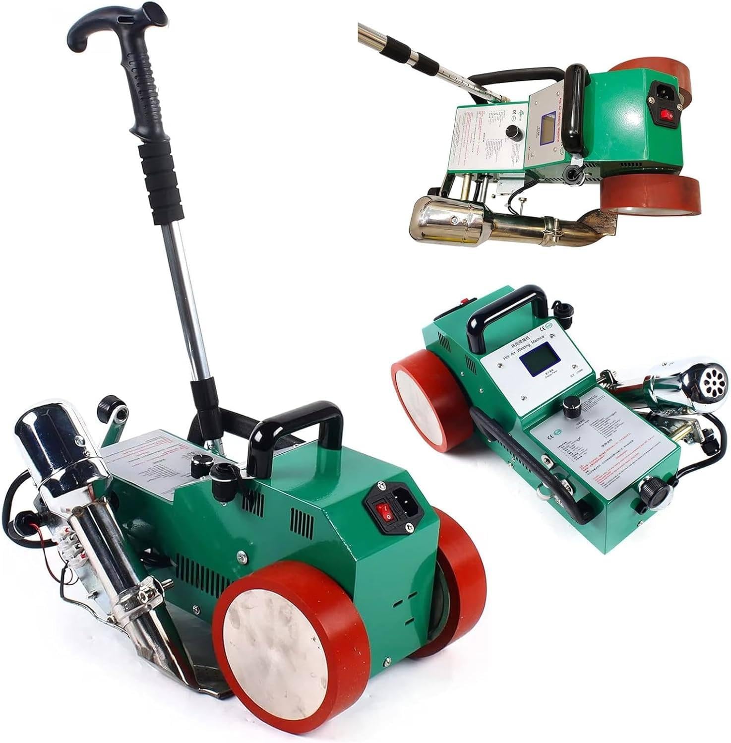 1800W PVC Welding Machine, Hot Air Welder for Seamless Splicing, Adjustable Speed 0.8-8 m/min, Ideal for Advertising Banners, Fabric Roofs, Industrial Use