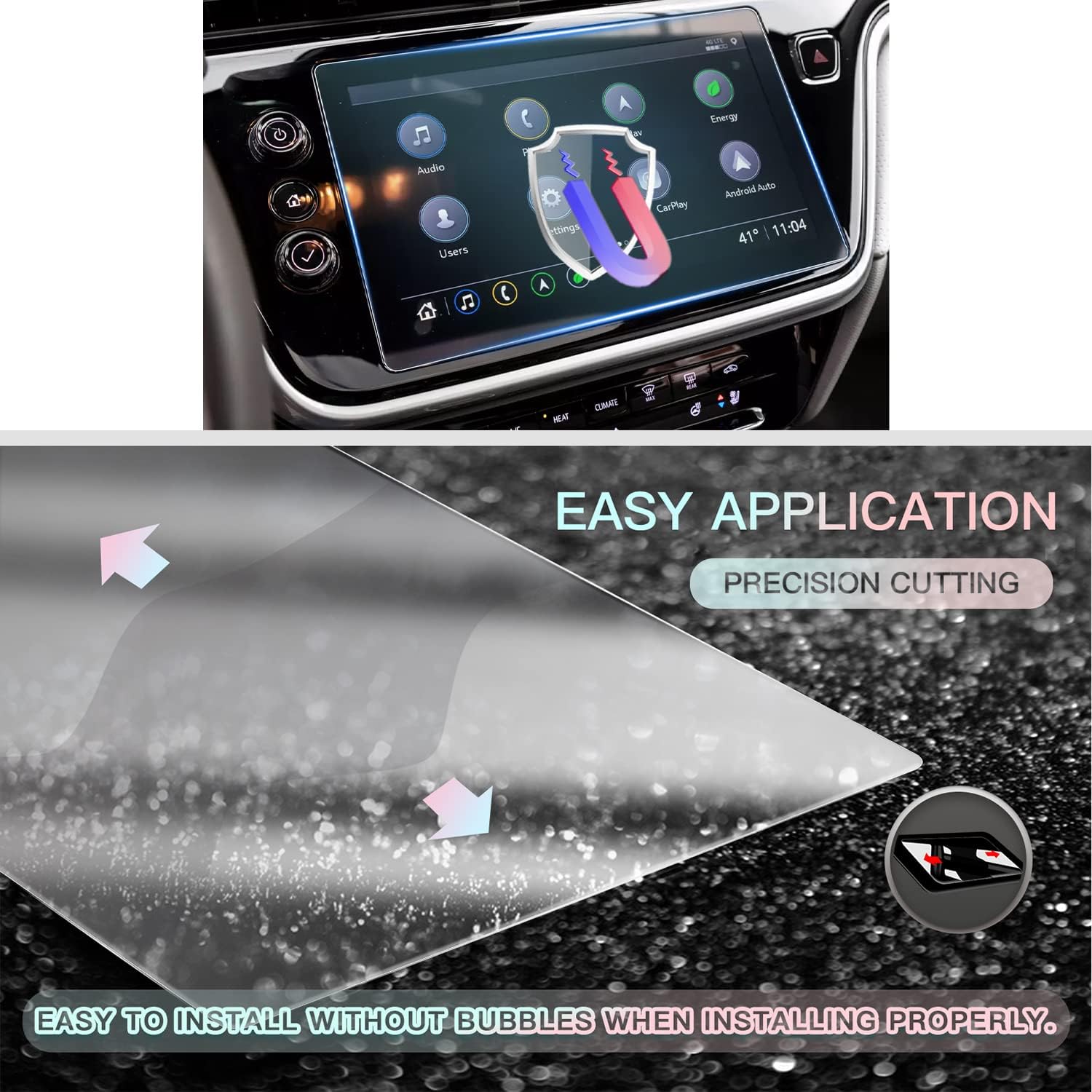 cdefg for 2022 2023 bolt euv 10 2 screen protector 2022 chevry bolt euv touch screen protector foils infotainment navigation display plastic protecti