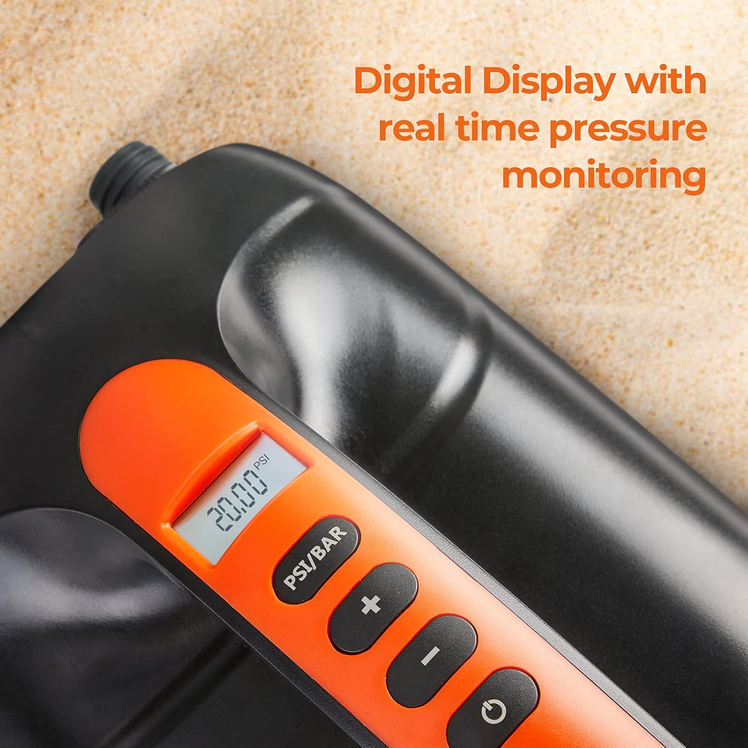 20PSI High Pressure Paddle Board Pump Electric Portable, SUP Air Pump Rechargeable Intelligent Dual Stage Inflation & Deflation, 12V DC Car Connector for Inflatable Stand Up Paddle Boards : Sports & Outdoors