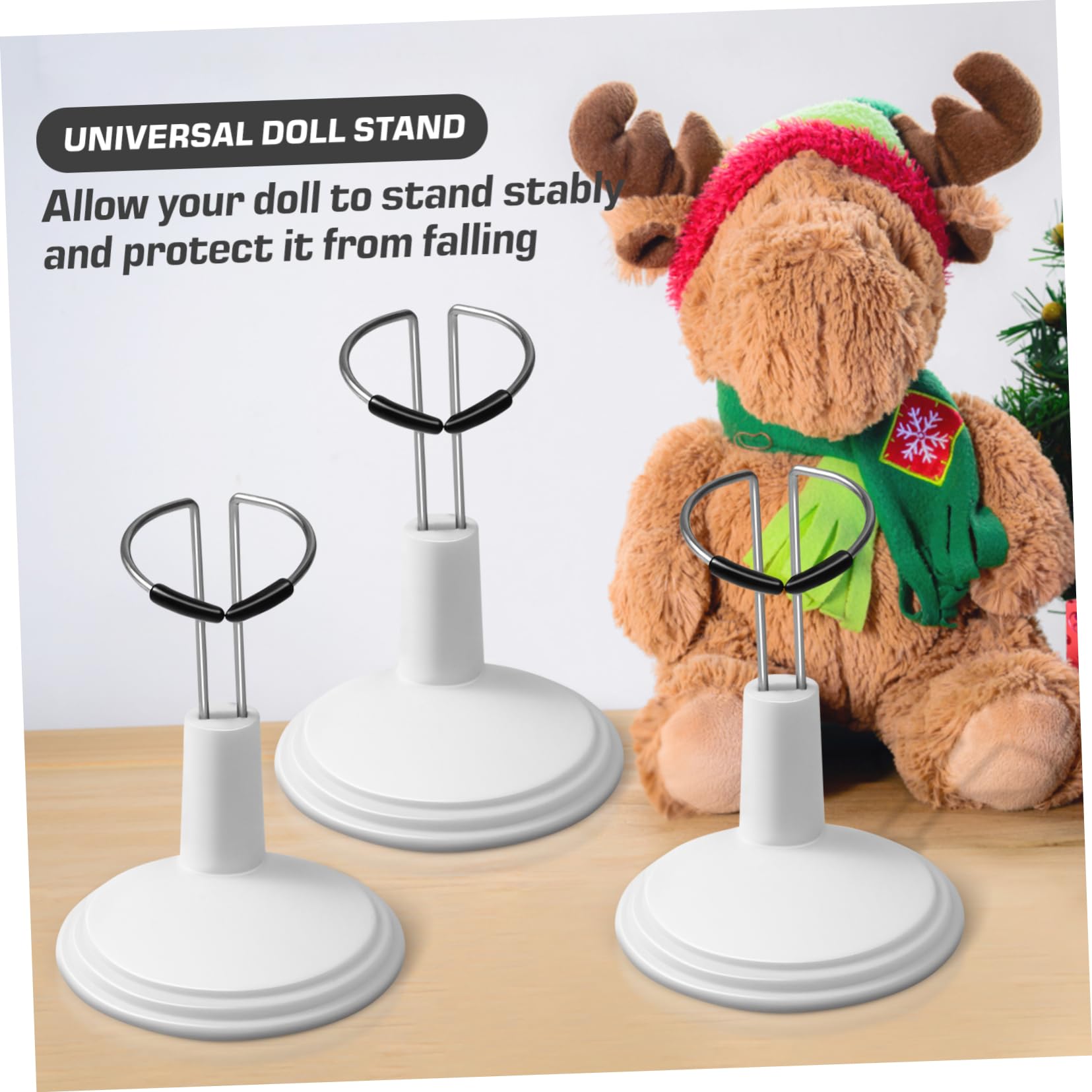 Présentoir Poupée Exposition 4Pcs Présentoir Poupée Stands Support Pour