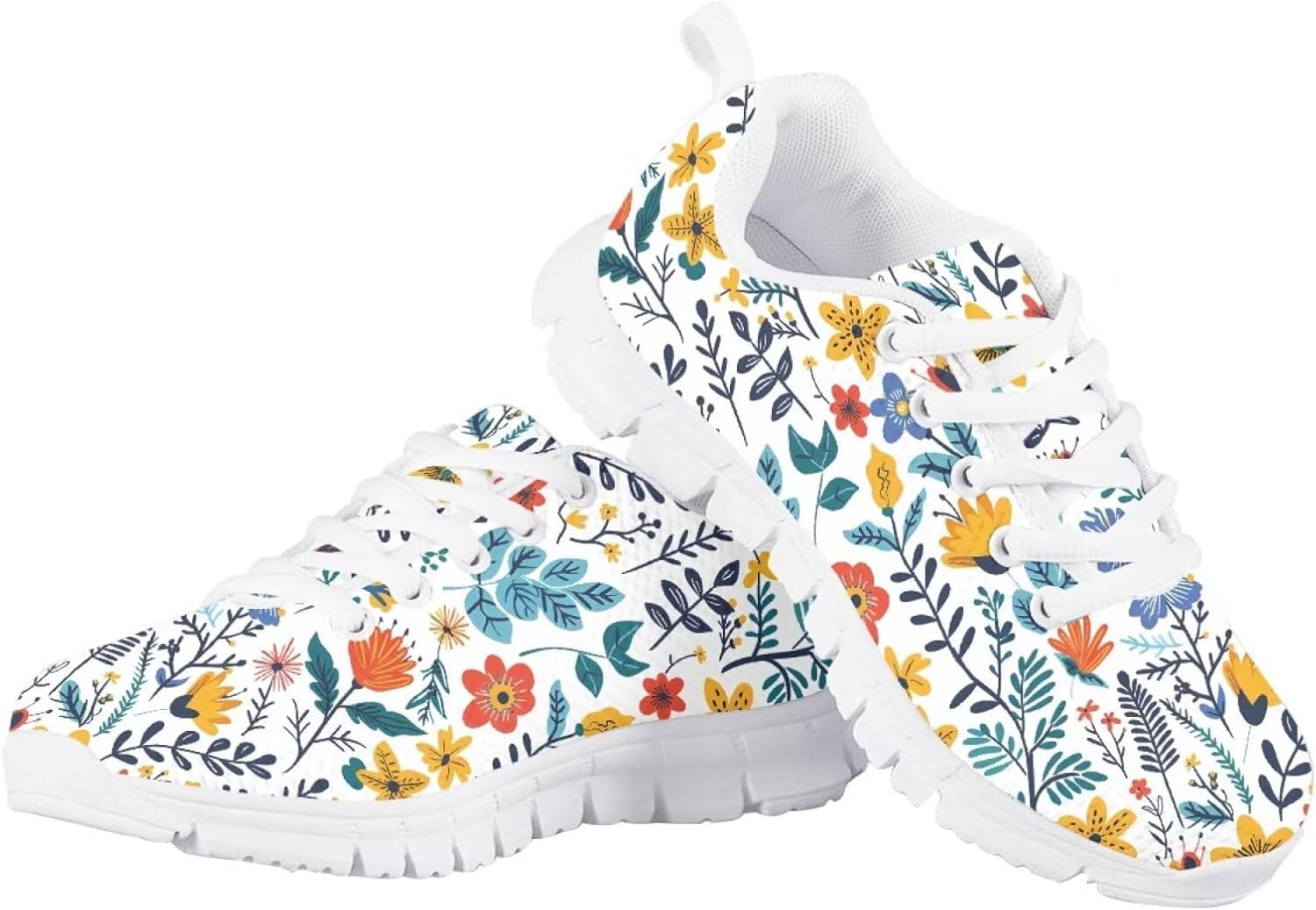 Funny Graphic Girls Walking Shoes Road Running Shoes Summer Breathable Mesh Shoes Classic Basic Trainers