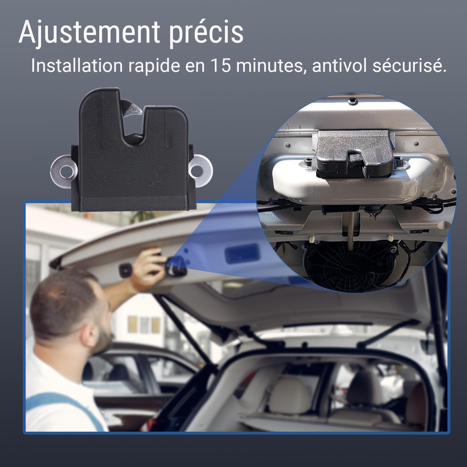 5G6827505 Serrure Hayon Coffre Voiture Compatible avec VW Tiguan | Serrure Porte ArrièRe Automobile Compatible avec VW Tiguan 2007-2016 & Golf 7 2012-2019