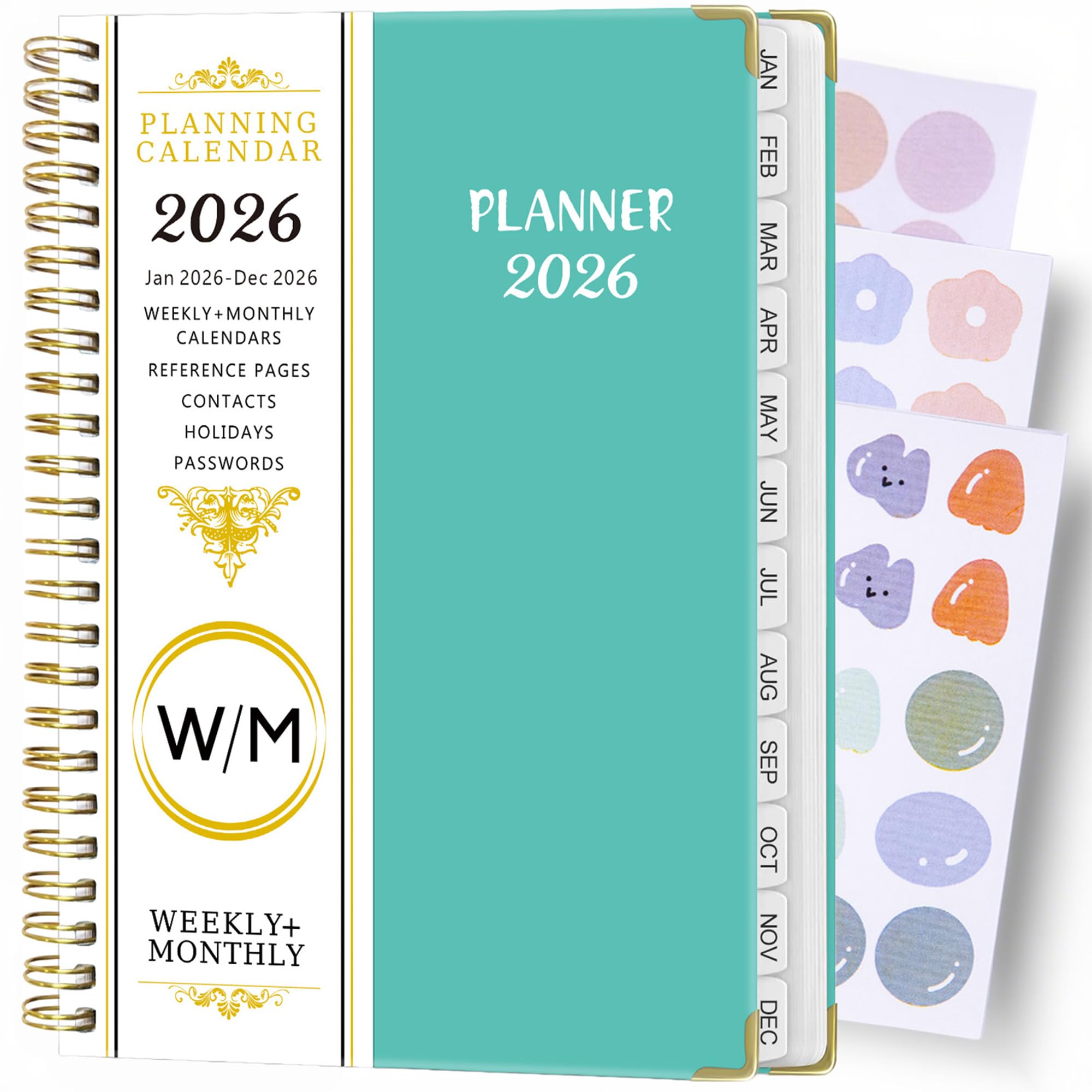 Amazon.co.jp: FENSPARK 手帳 2026 スケジュール帳 2026年1月始まりA5