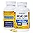 Oceanblue Professional Omega-3 2100mg Fish Oil Supplement - Triple Strength, High Potency EPA, DHA & DPA - Burpless, Wild-Caught, Natural Orange Flavor - 120 Count (Pack of 2)