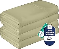 Vista 51 de Royale Linens Juego de 2 sábanas encimeras a granel – Sábanas superiores – Microfibra suave – Resistente a las arrugas y a las manchas – para hotel