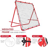 OYE Összecsukható Futball Visszapattanó Háló 100x100 cm - Hordozható Edzőháló Gyerekeknek, Fociedzéshez, Kosárlabdához, Rögbihez, Baseballho 2