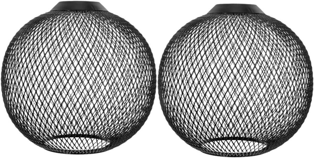BESPORTBLE 2pcs Metal Light Shade Wire Mesh Lamp Shade Ceiling Light Cover for Modern Lamp