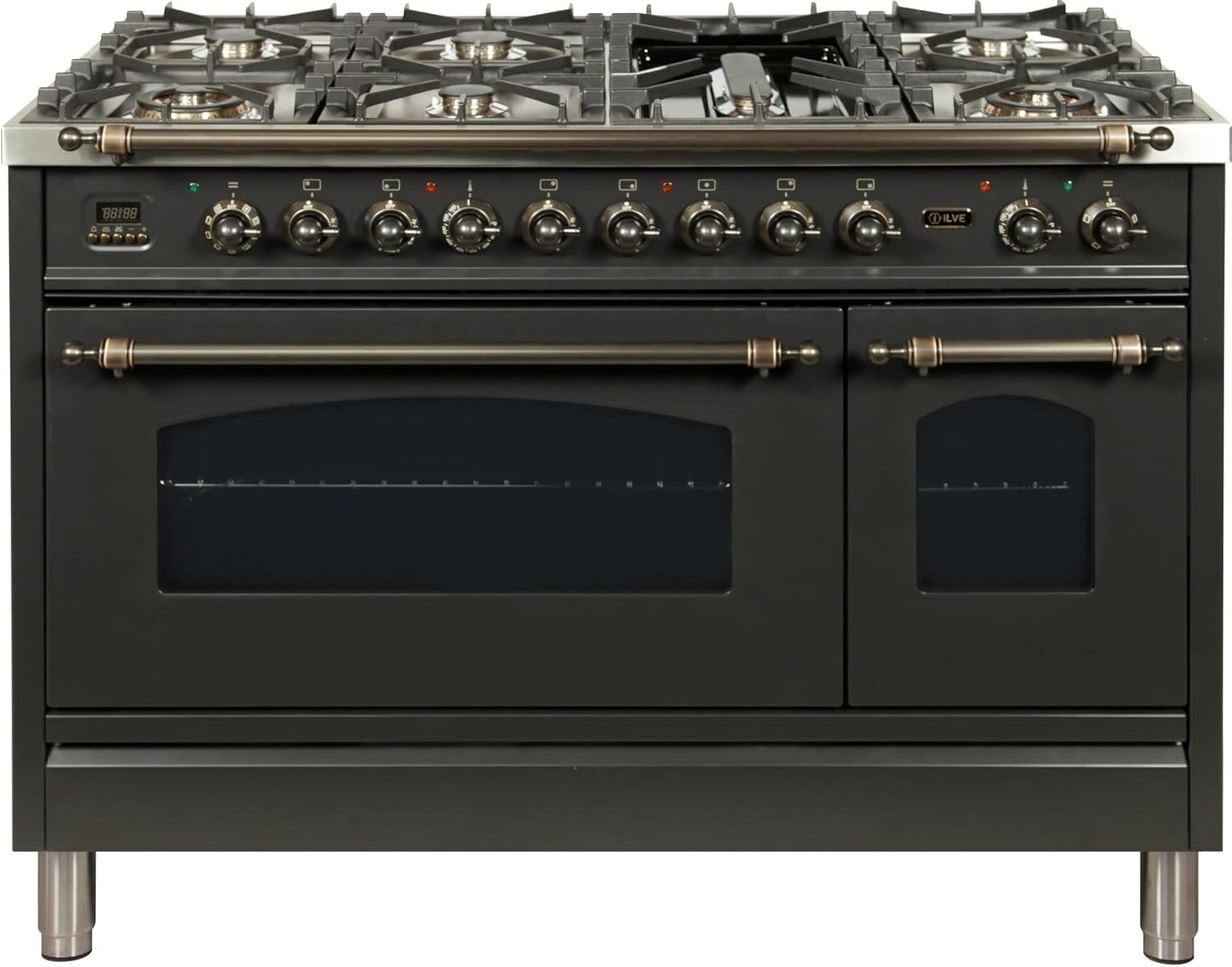 UPN120FDMPMY 48" Nostalgie Series Dual Fuel Natural Gas Range with 7 Sealed Burners