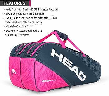 Amazon | ヘッド(HEAD) 硬式テニス ラケットバック ELITE 9R