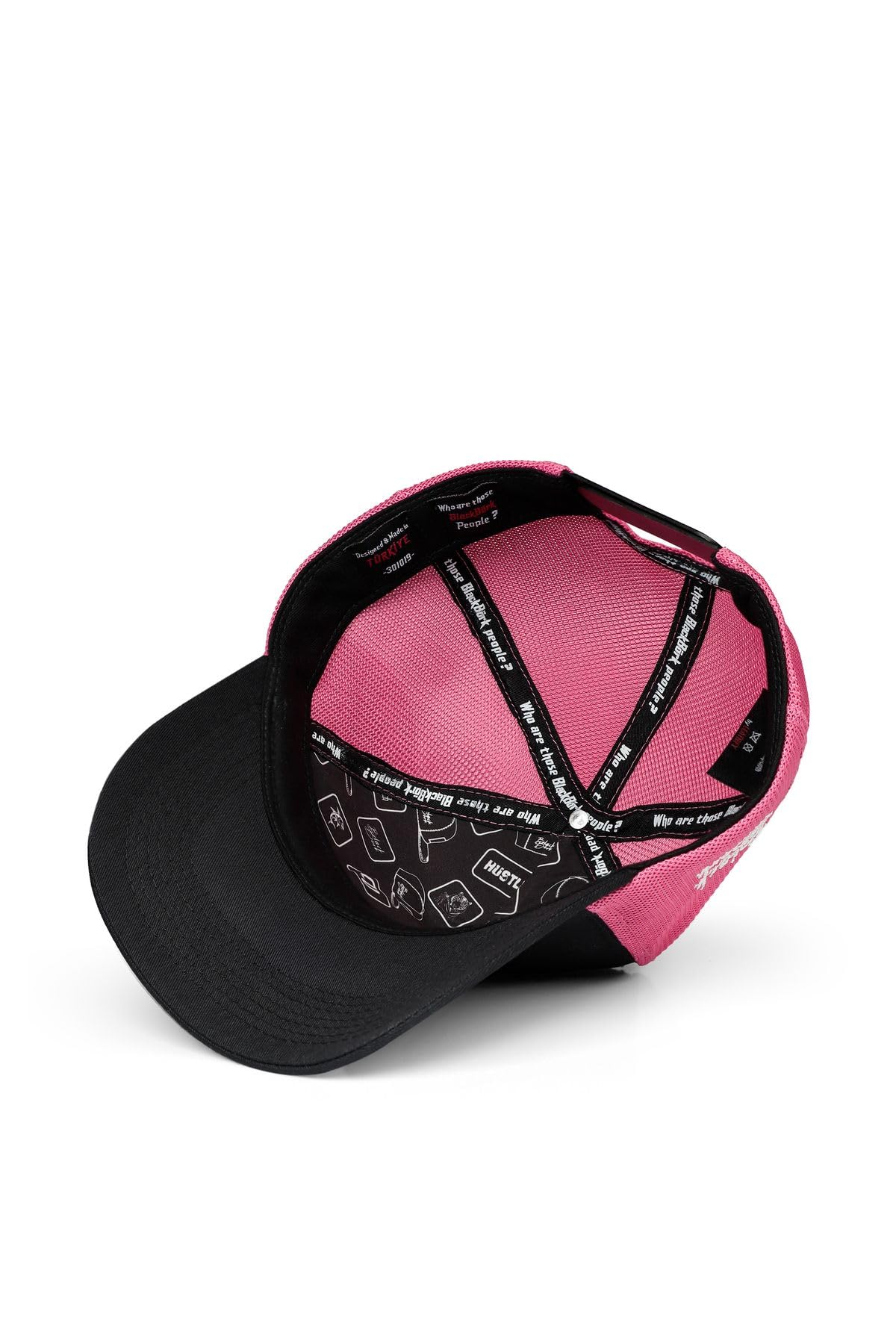 Gorra de Trucker Premium Negro - Rosa con Parche See You Later Never