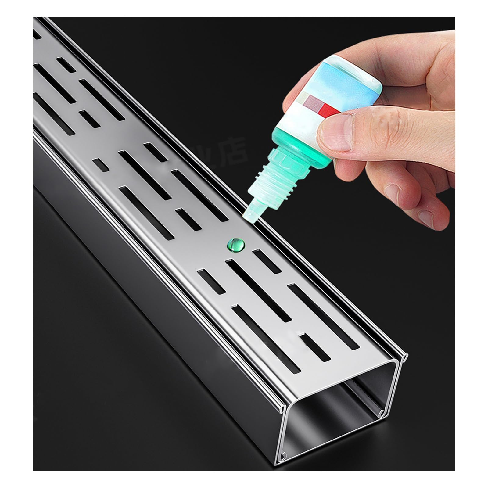 Rejilla de agua de lluvia en acero inoxidable 304 para drenaje exterior de jardines 3.5x3.5 cm