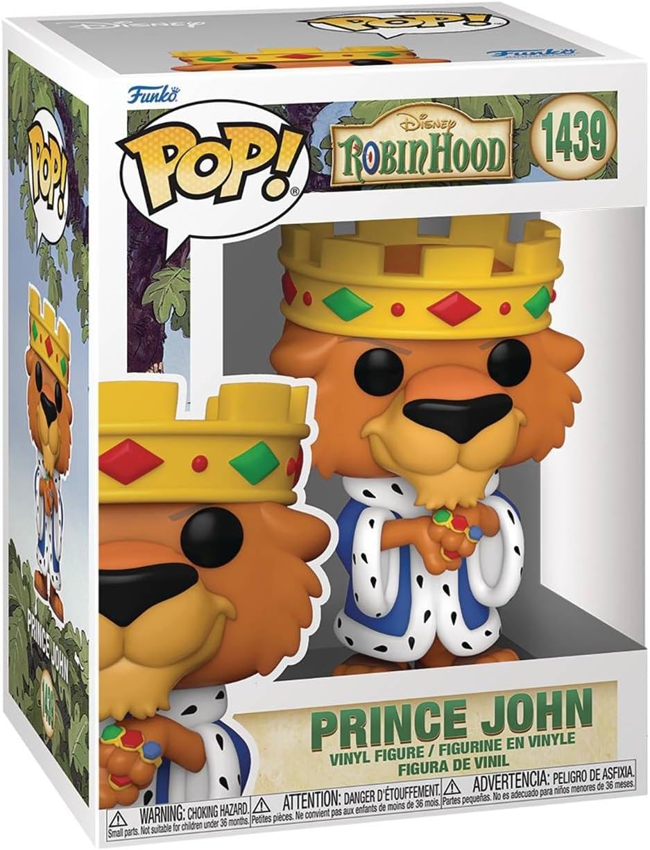 POP Disney: Robin Hood - Prince John Funko Vinyl Figure (Bundled with Compatible Box Protector Case), Multicolored, 3.75 inches - Image 3