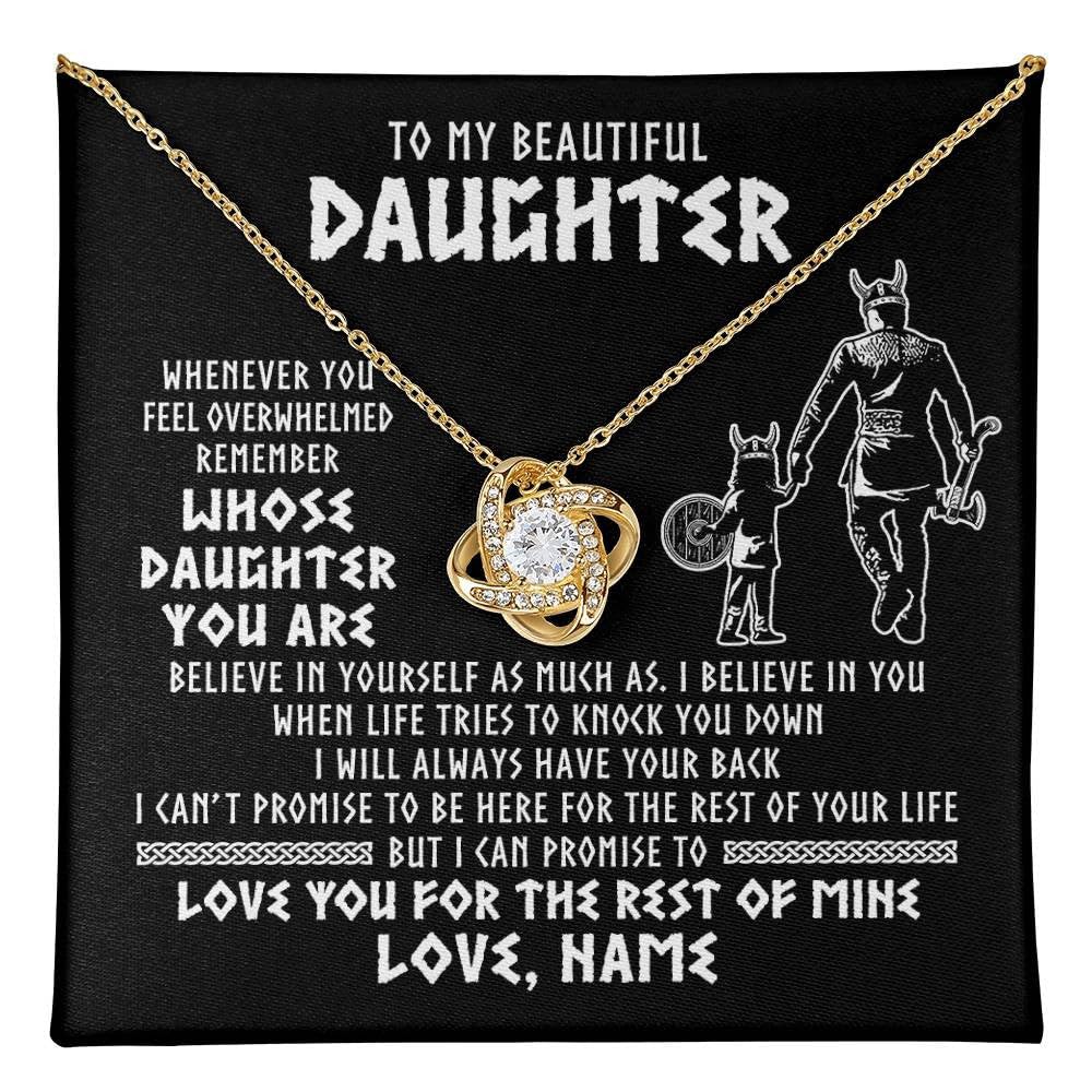 Yametee Personalized To My Shieldmaiden Necklace I Love You to Valhalla and Back Viking Jewelry For Women Birthday Wife Girlfriend Anniversary