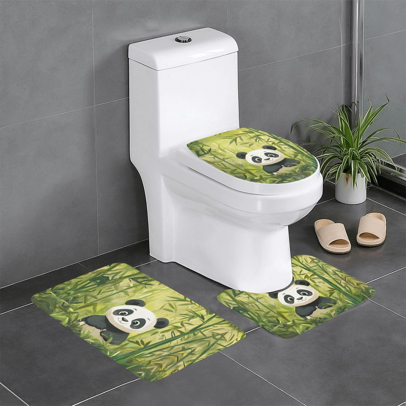 Tapis de salle de bain antidérapants WHJDPP évitez les glissades et les sols mouillés en lot de 3