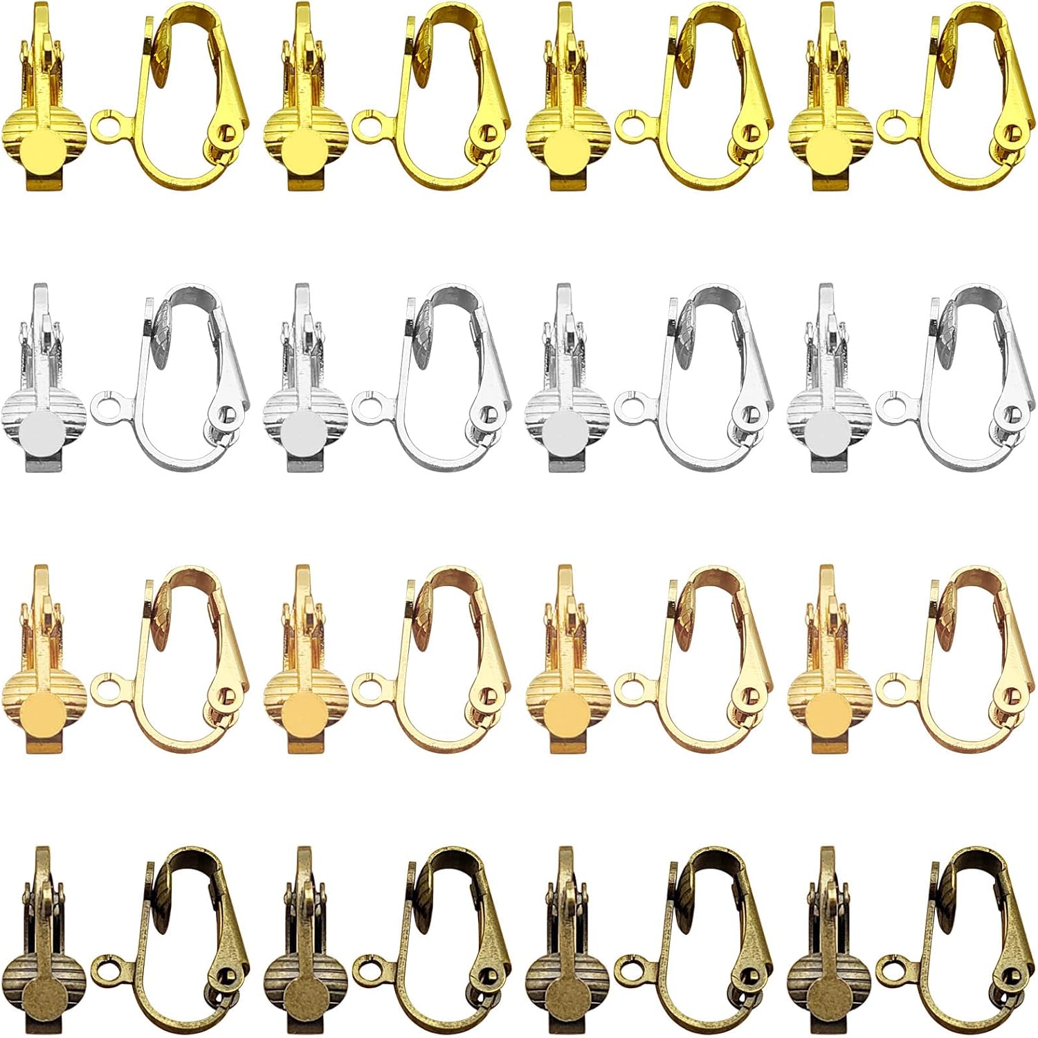 40pcs Clip-on Earrings Converter Components with Liberia Ubuy