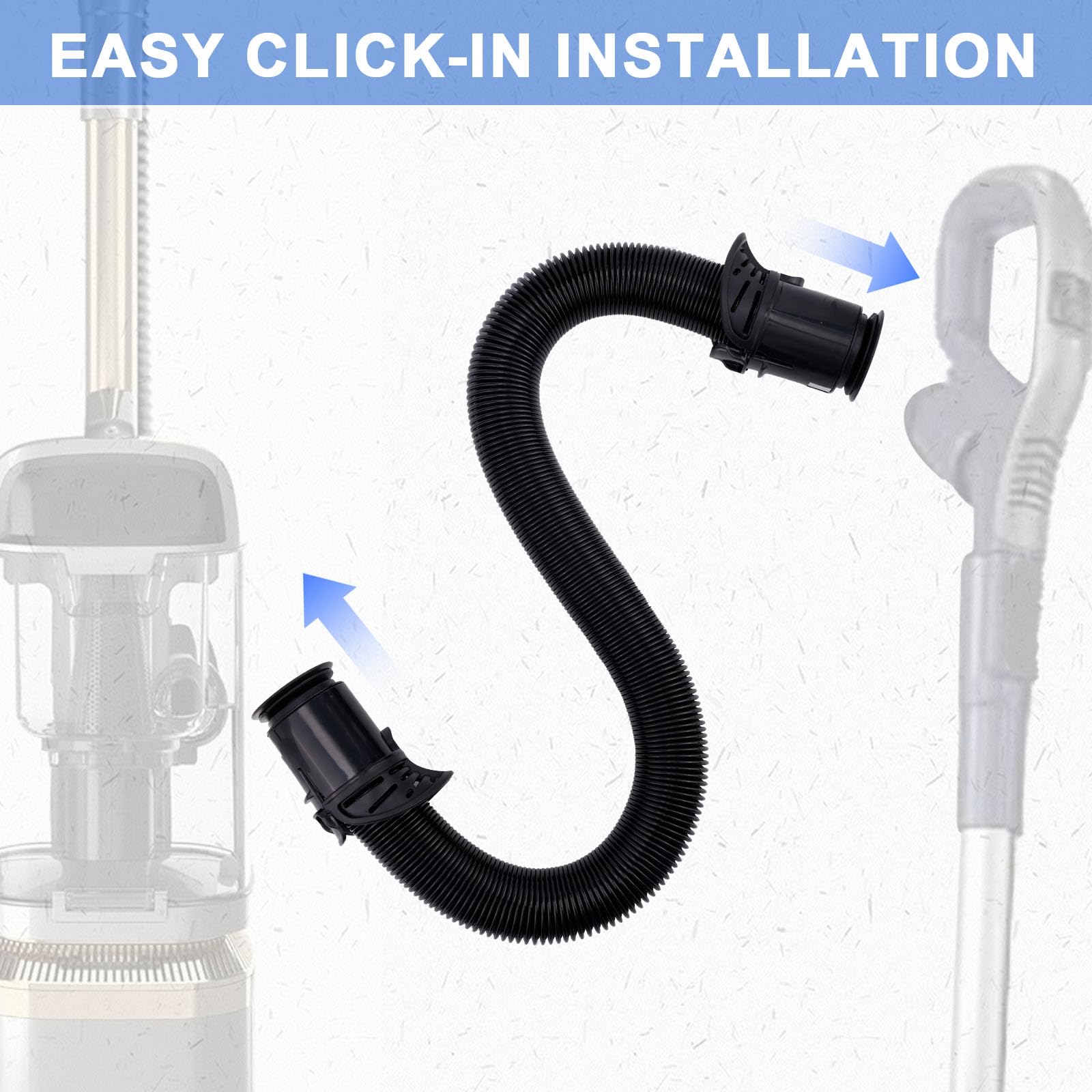 Replacement Hose for Shark Vacuum, Durable Vacuum Hose Replacement Compatible with Shark LA502 LA502NP LA322 LA322NP LA300 (White) and LA301C - 5