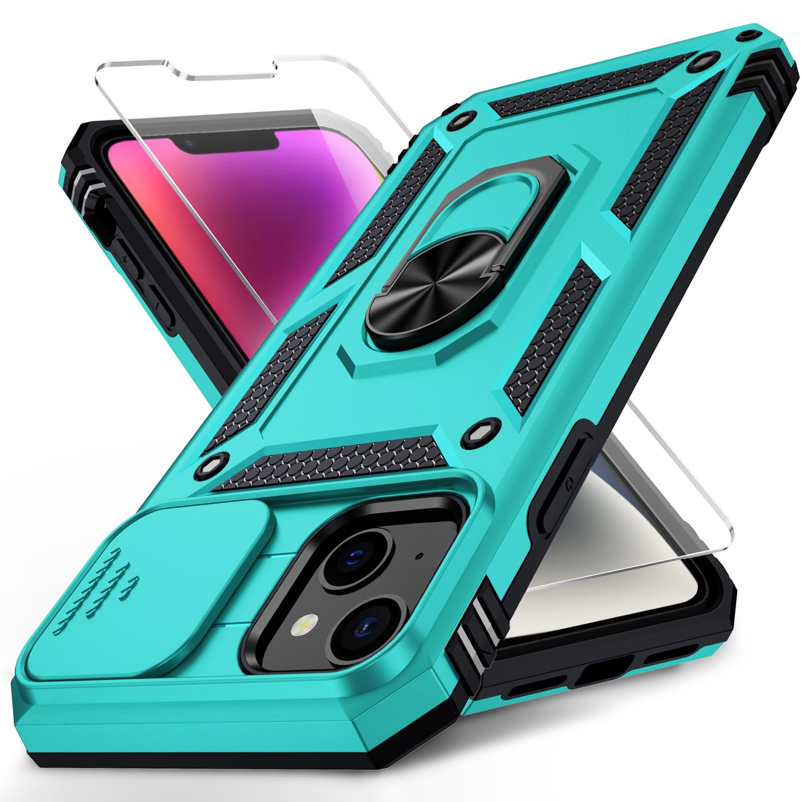 Coque iPhone 14 Plus de qualité militaire 3m avec protecteur d'écran HD - 7