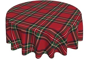 Vibrant Checkered Christmas Tablecloth: A Festive Touch for Your Holiday Gatherings