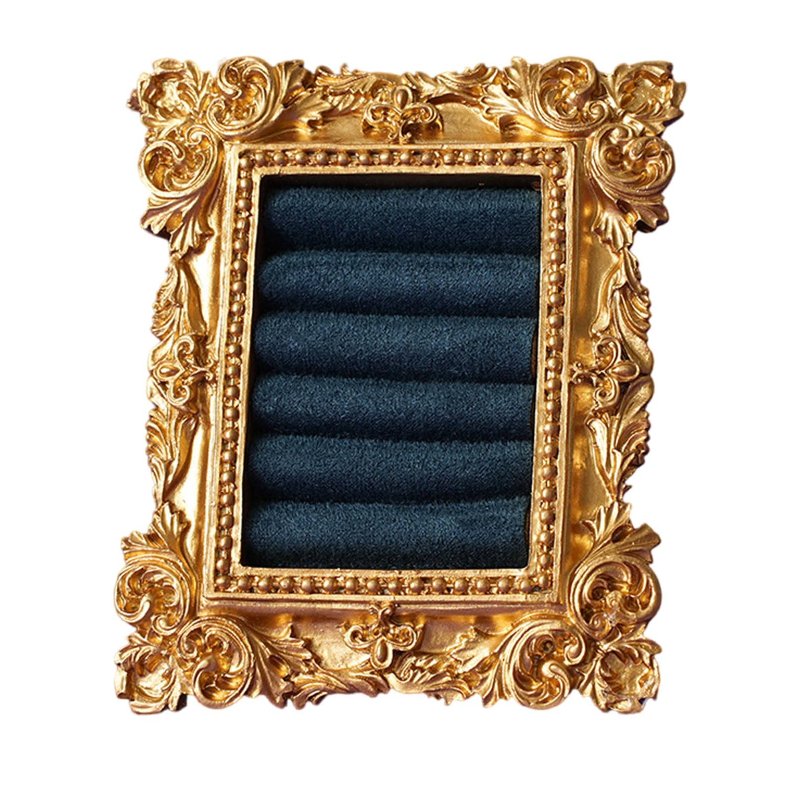 our fave Antique Type Rings Holder with Soft Flannel Base Compact for Jewelry Display and Gift Giving Resin Jewelry Display