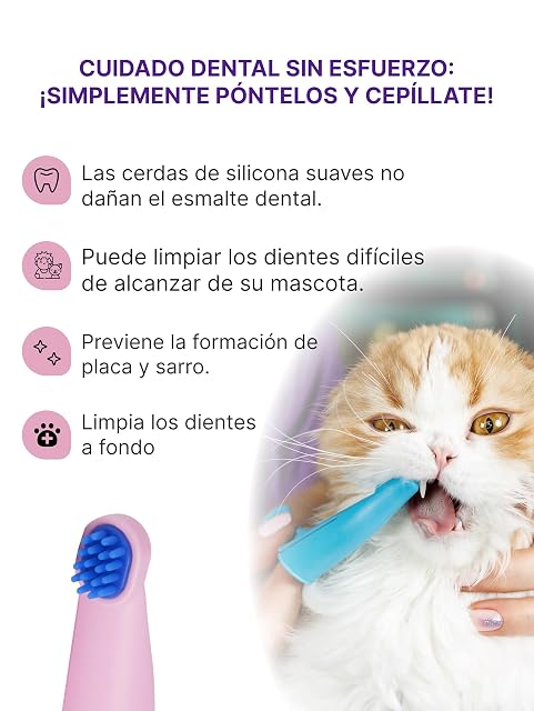 Foto 7 de 8 de Cepillo Dientes Perro Anatómico de Silicona