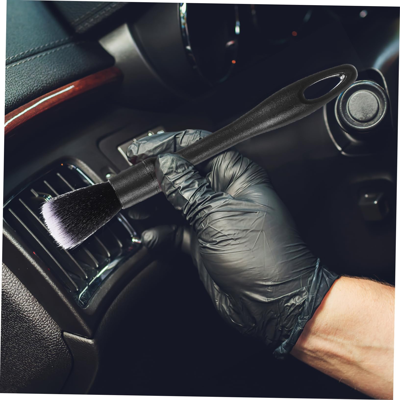 1set Pulizia Auto Professionale Con Pennelli Sostituibili Kit Detailing Per Interni Di Veicoli e Strumenti Ergonomici Per Famiglie e Appassionati Di Auto