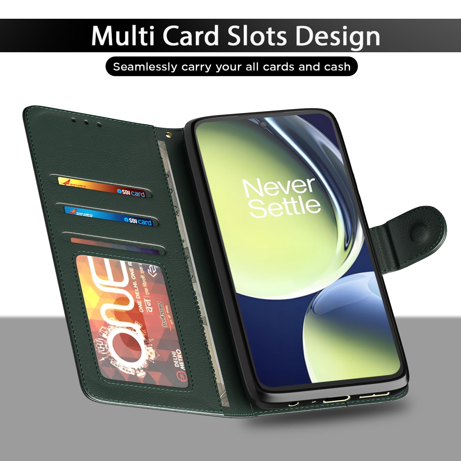 Pikkme OnePlus Nord Ce 3 Lite Flip Cover - Leather & Protection -5