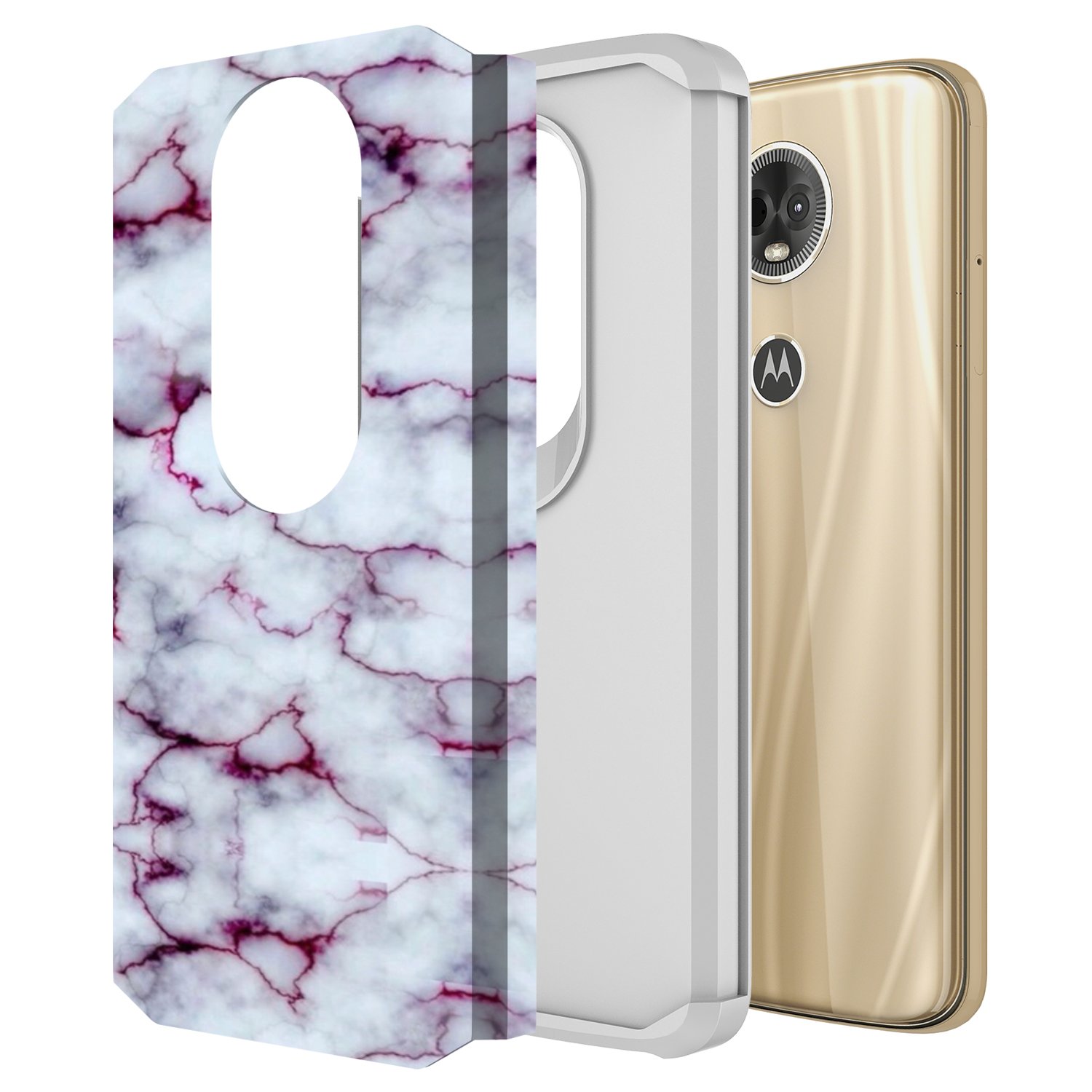 Custodia Floreale Per Moto G6 Play – Morbida TPU Trasparente Con Motivo Mandala – Sottile E Antiurto