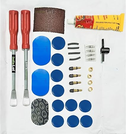 IndiaLot Bicycle Cycle Bike Full Puncture Repair kit Portable 34 Pieces Inbox