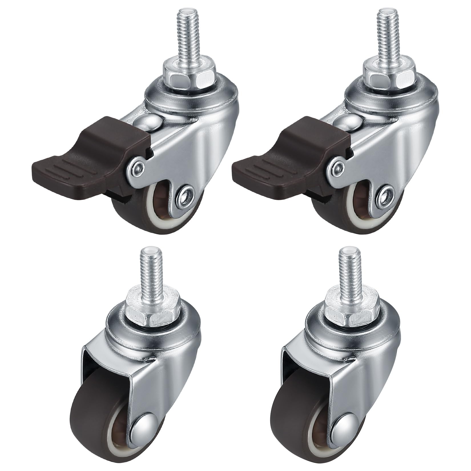 Set Di 4 Ruote Girevoli Resistenti Da 5,1 Cm, Ruote Industriali In - Foto 6