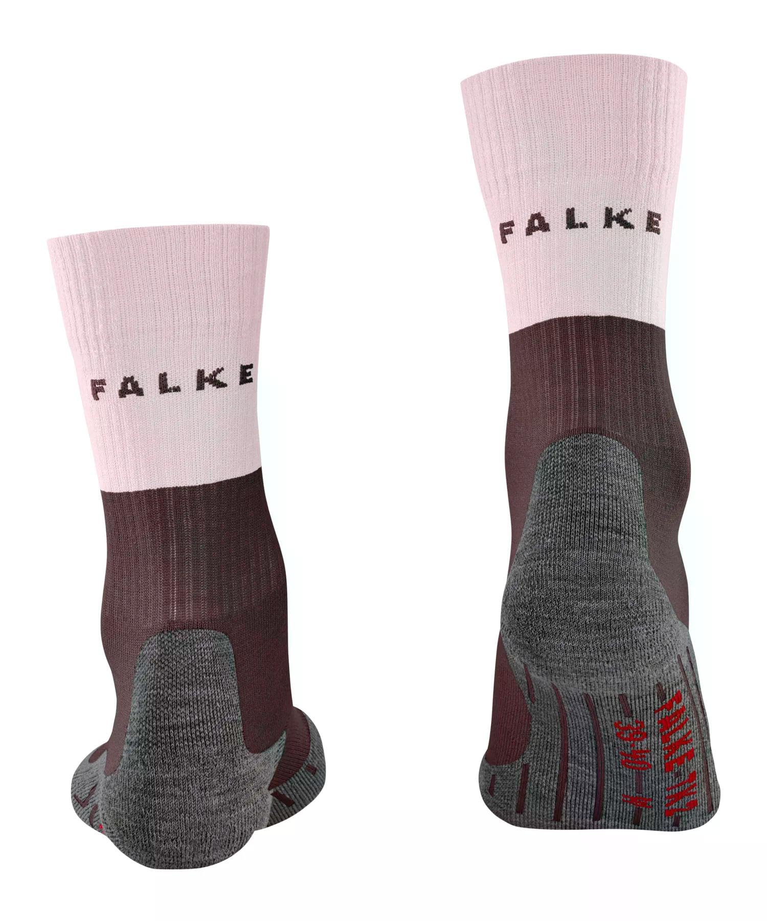 FALKE Damen Wandersocken TK2 Explore W So Wolle Funktionsmaterial antiblasen dick 1 Paar, Braun Mahogany 8344, 37-38 – Ansicht 2