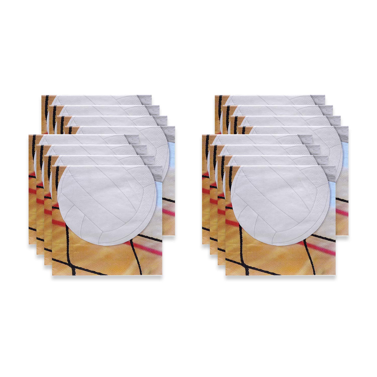 Havercamp Volleyball-Servietten – 48 Stück, 12,7 X 12,7 Cm, 3-lagig, Mit Tarnmuster