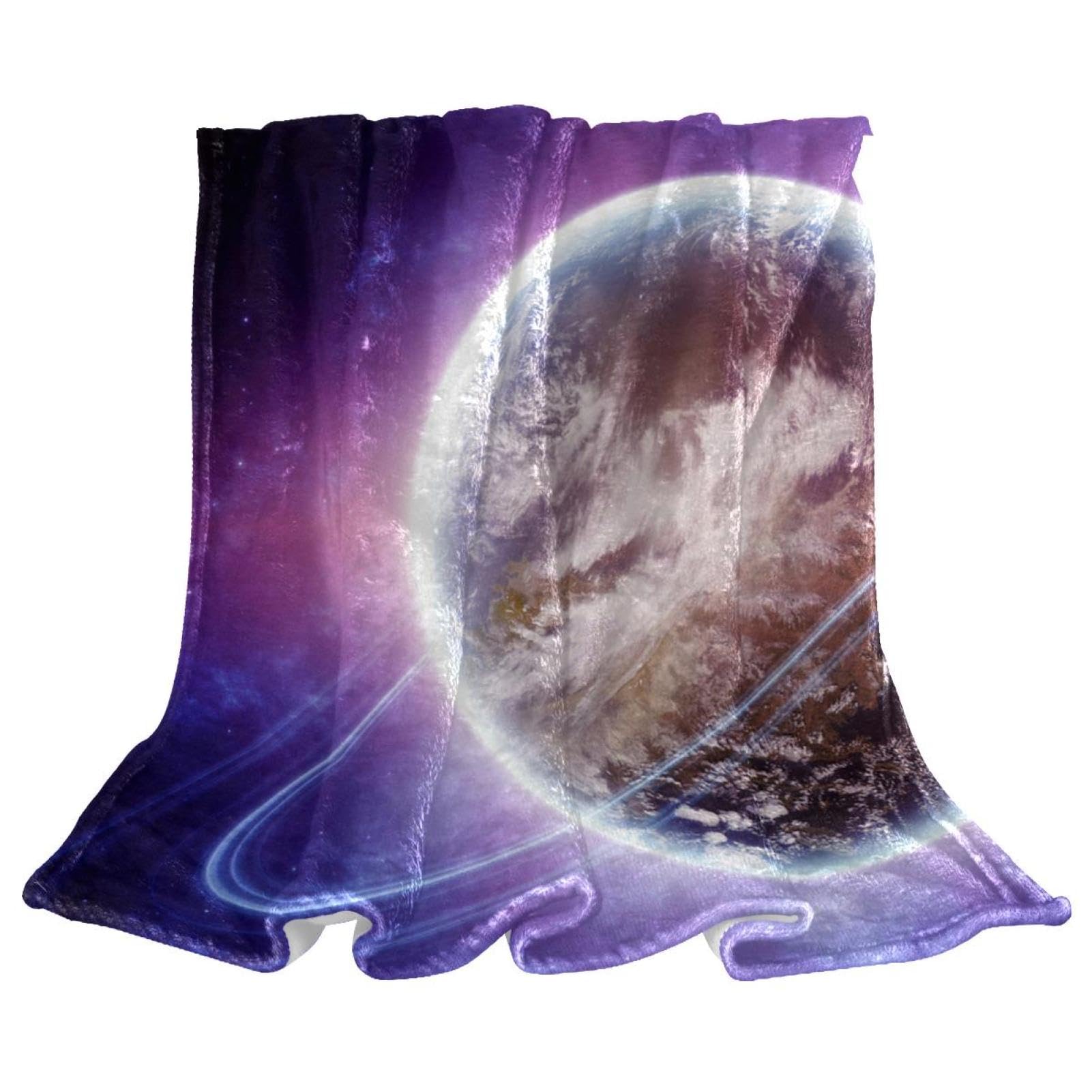 Couverture polaire galaxie chaude et douce grand format 150x200cm pour chaises
