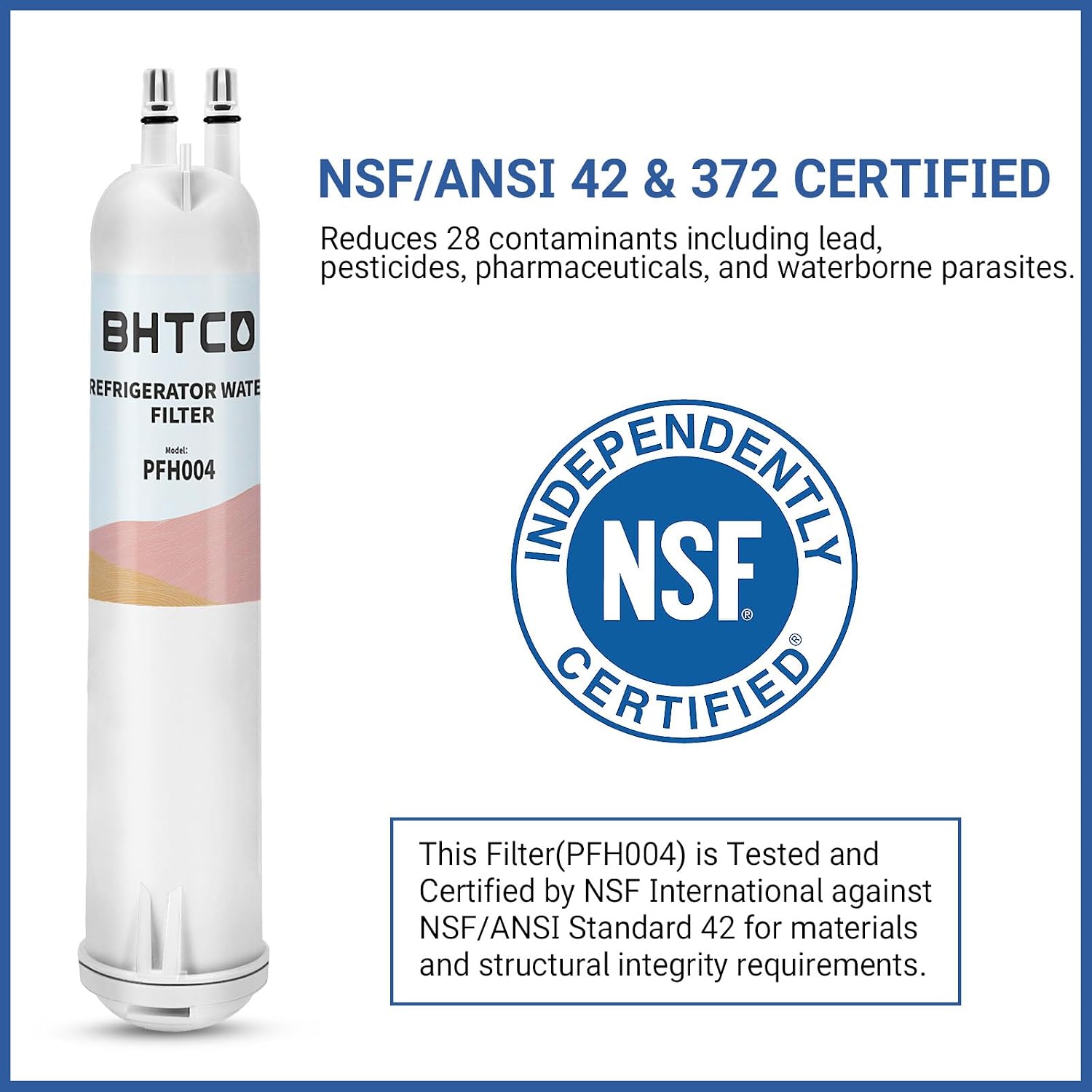 KAD3RXD1/WHR3RXD1 Water Filter 3 for Whirlpool ED5FVGXWS07, ED5KVEXVQ00, ED5FHEXVS01/04, ED5FVGXWS00/01/02/05/06/07 Refrigerator Filter Replacement. (3 Pack)