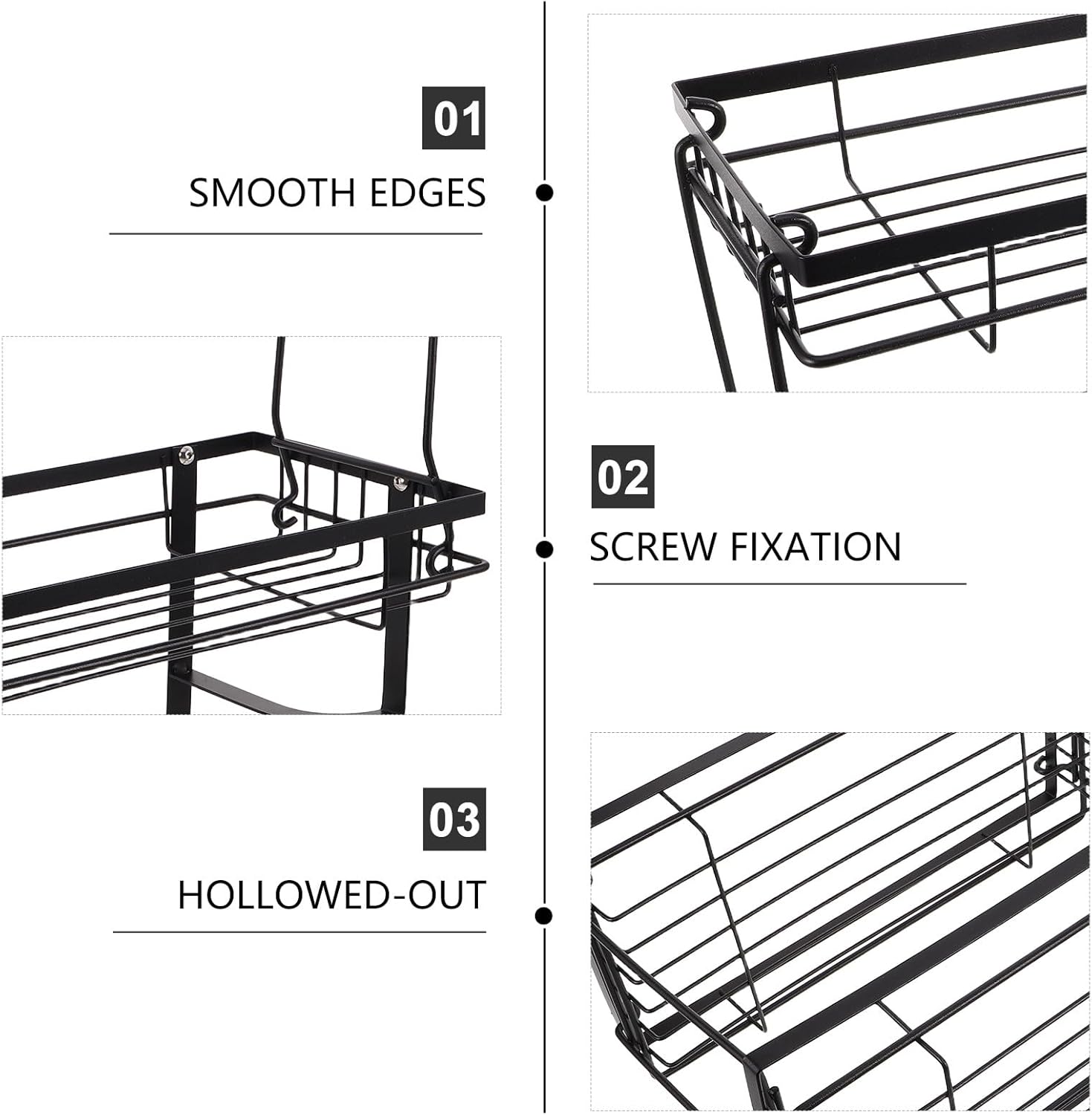 Over The Toilet Shelf: Carbon Steel Over The Toilet Organizer Dual-Layer Bathroom Organizer - Storage Rack for Home Dorm Hotel Bathrooms
