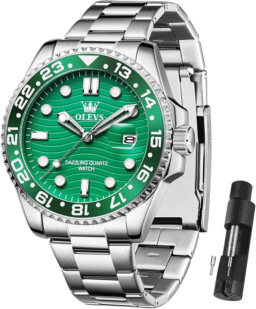 OLEVS watch with a link removal tool