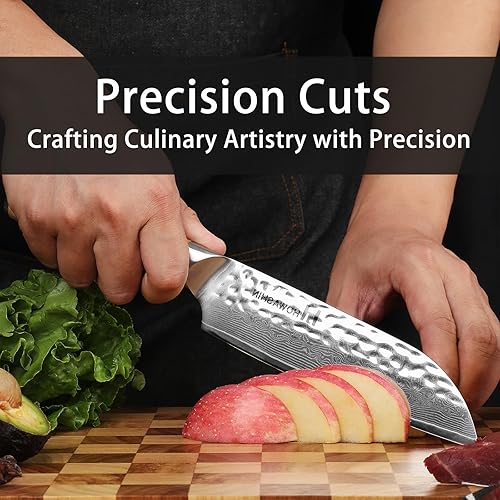 Miniatura 21 de Cuchillo de chef japonés de 8 pulgadas, cuchillo de chef profesional afilado, cuchillo de cocina de acero inoxidable Damasco VG-10 con mango