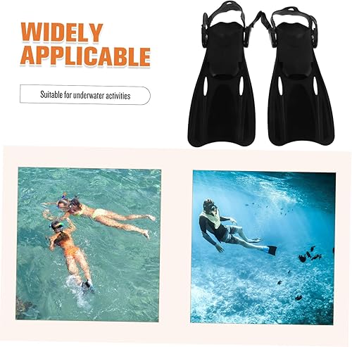 Miniatura 6 de Aletas de natación ajustables para adultos, cómodas aletas de entrenamiento con correas que mejoran el poder de natación para hombres y mujeres,