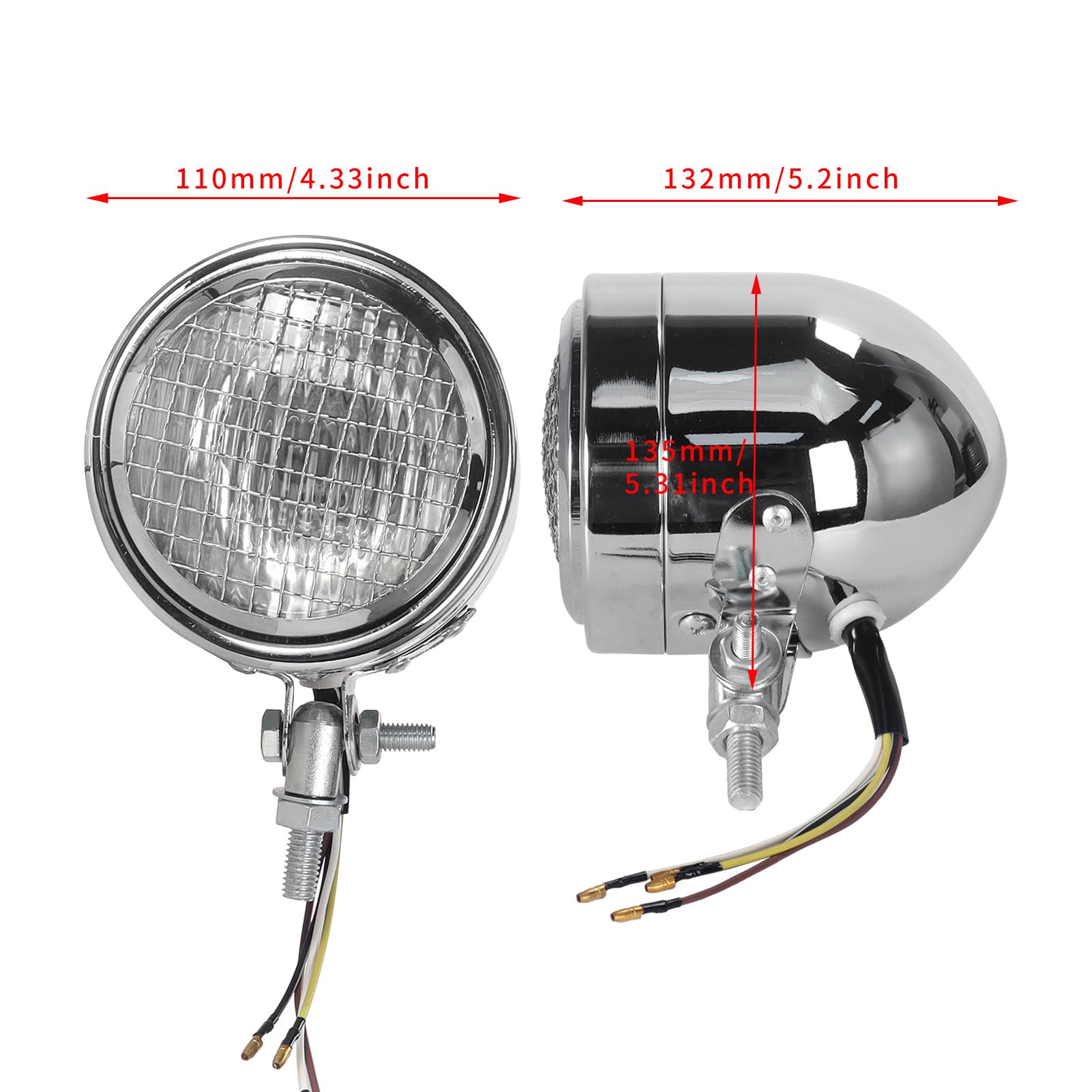 Faro Per Motocicletta Vintage Lampada Vintage Di Lunga Durata Ad Alta
