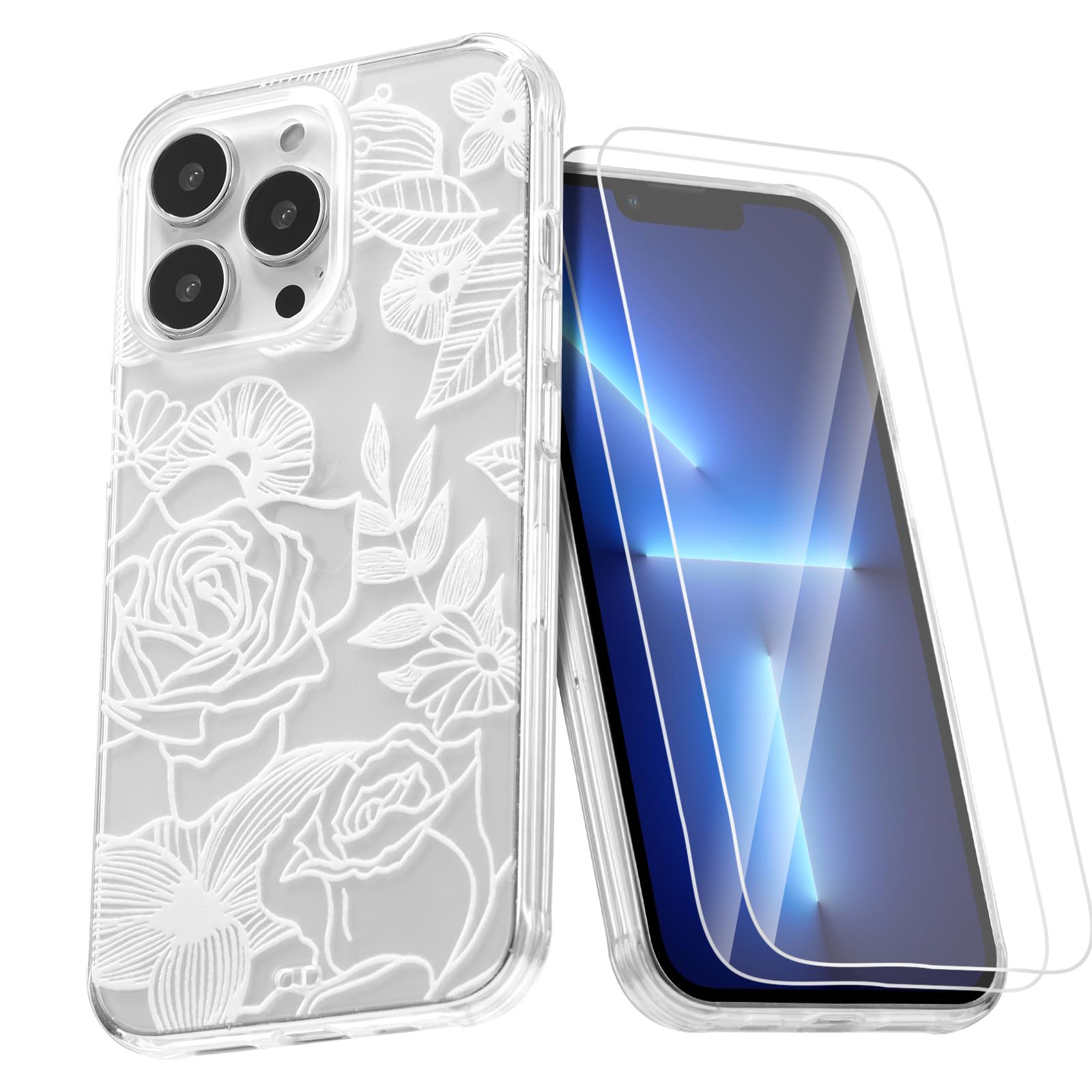 Coque iPhone 13 Pro Max antichoc fine avec 2 verres trempés de protection - 8