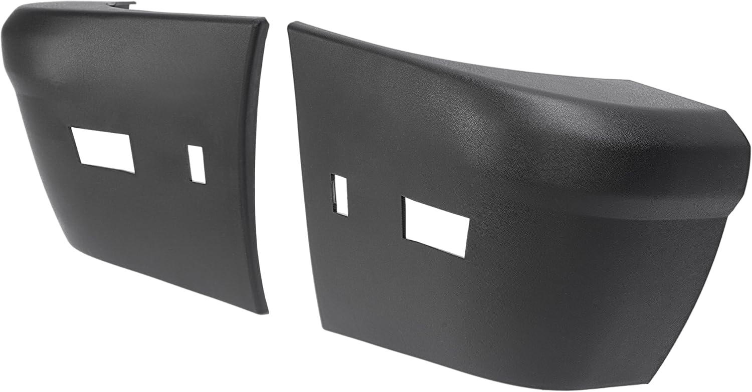 KUAFU Rear Bumper End Cap Compatible with 2010-2013 Ford Transit Connect XL XLT Premium Corner Cap Passenger & Driver Side Black Replacement for 9T1Z17F774CA 9T1Z17F774CB FO1105133 FO1104133