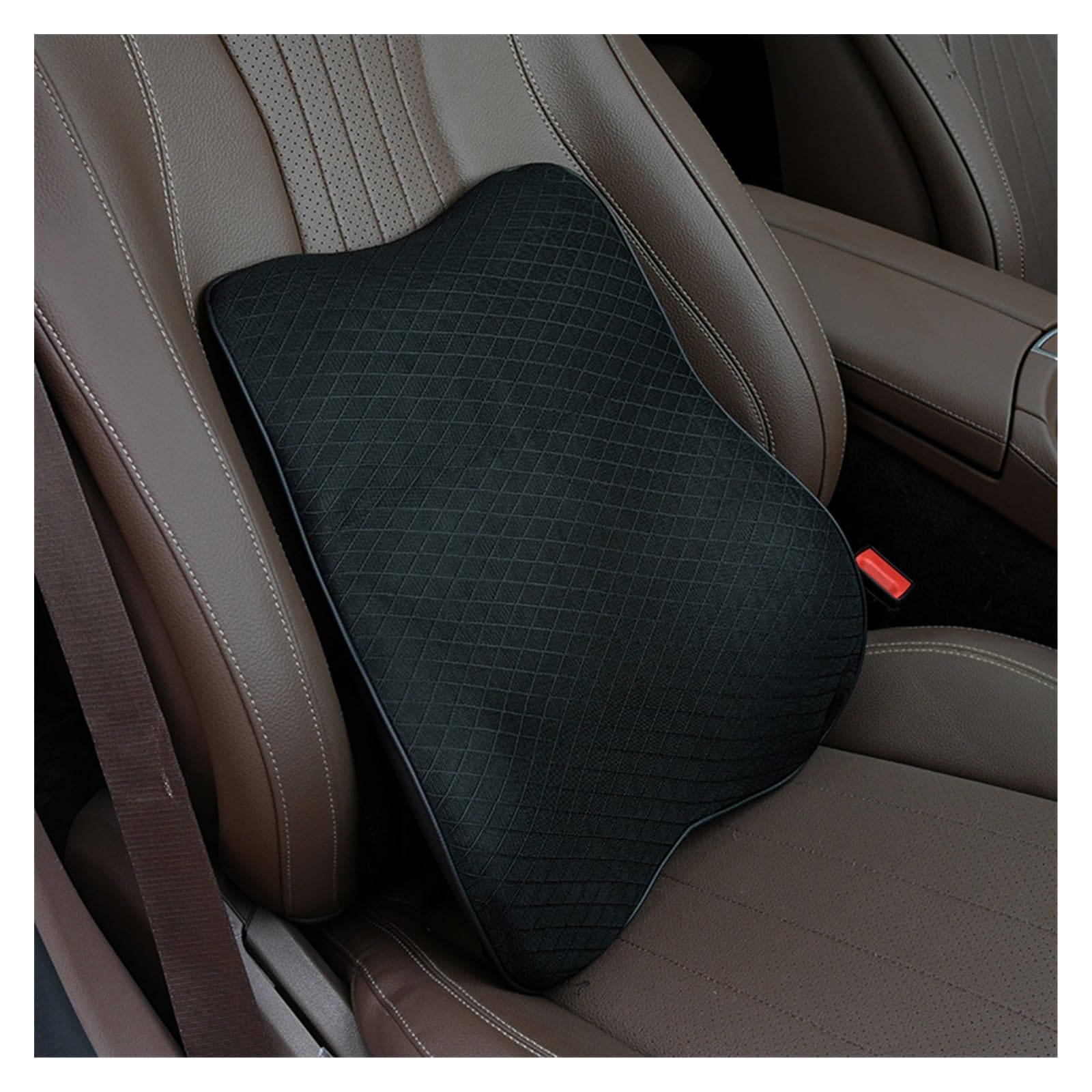 TEMKIN W Memory Foam Auto Collo Cuscino Poggiatesta Sedile Testa Supporto Lombare Protezione Traspirante Cuscino for Auto Poggiavita Cuscino Sedile Schienale Y (Color : Set 1-01)