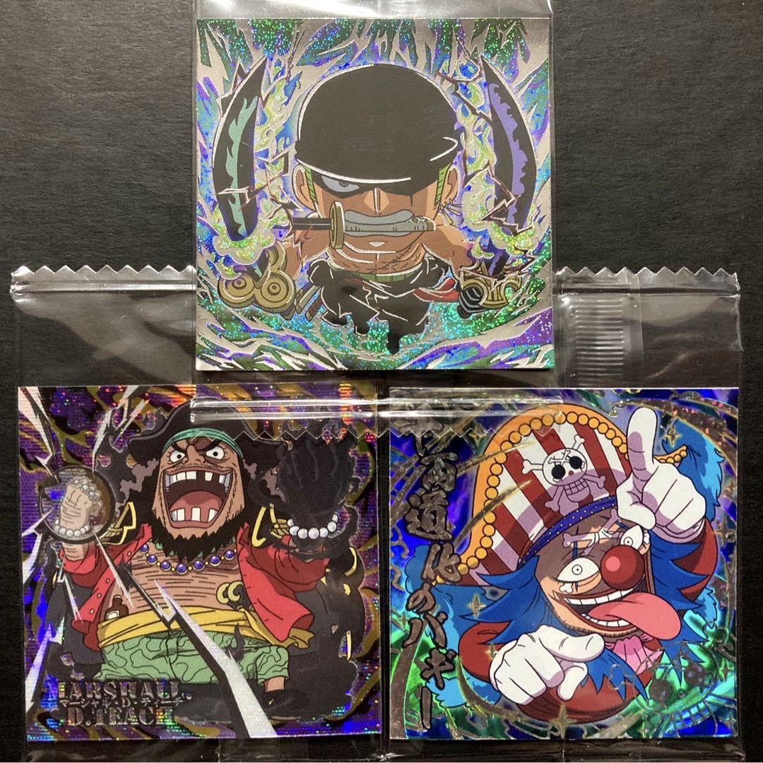 ワンピースゾロウエハースシール、旧ビックリマンヘッドロココ、シャーマンカーン他 ONEPIECE ワンピースマン ロロノア ゾロ ウエハース