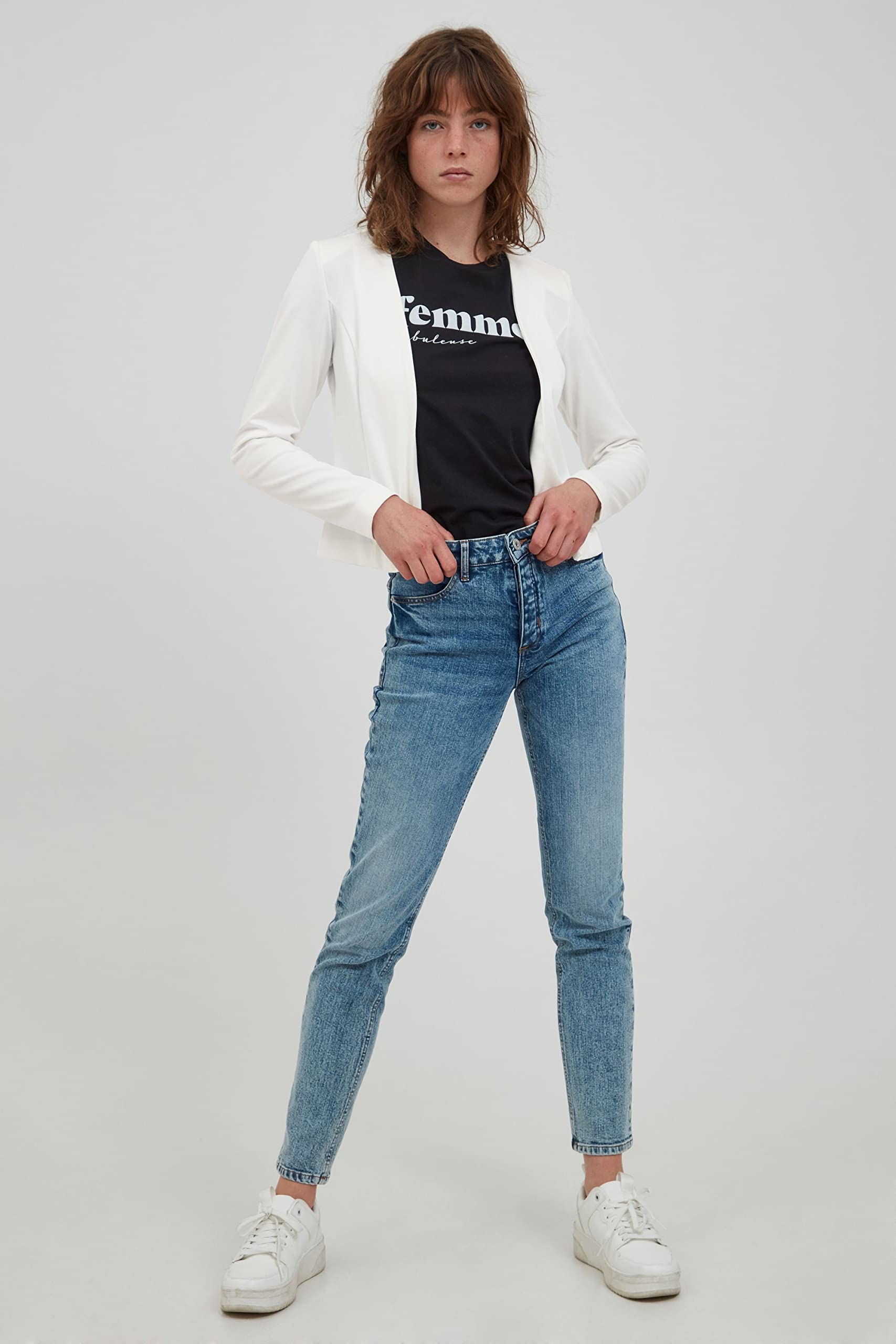 ICHI Ixkate Short Bl Blazer Informal de Negocios Mujer