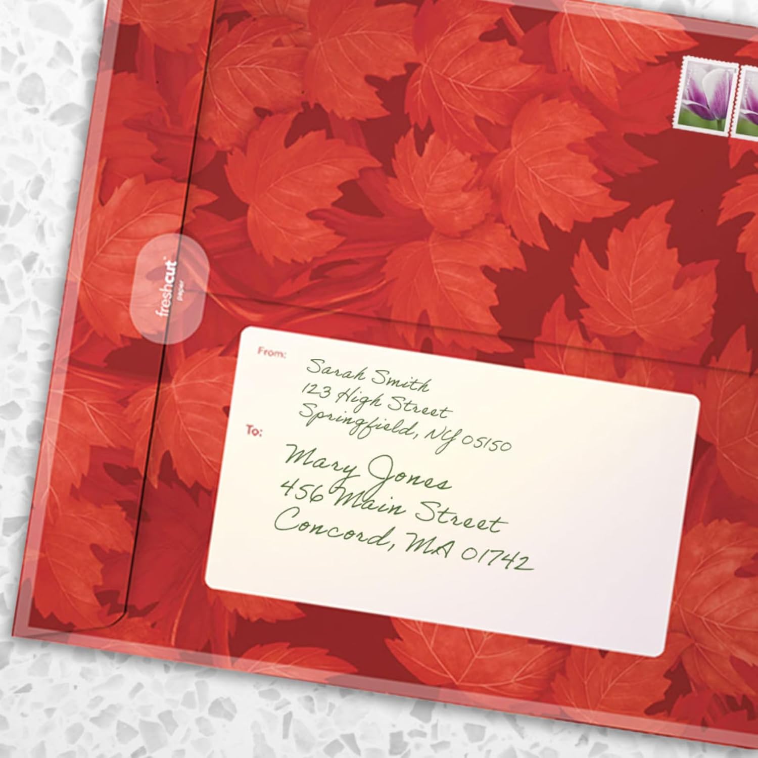 Freshcut Paper Pop Up Cards, Red Maple Tree, 12 Inch Life Sized Forever Flower Bouquet 3D Popup Greeting Card, Autumn Cards, Birthday Card, Blank Notecard & Envelope - Image 4