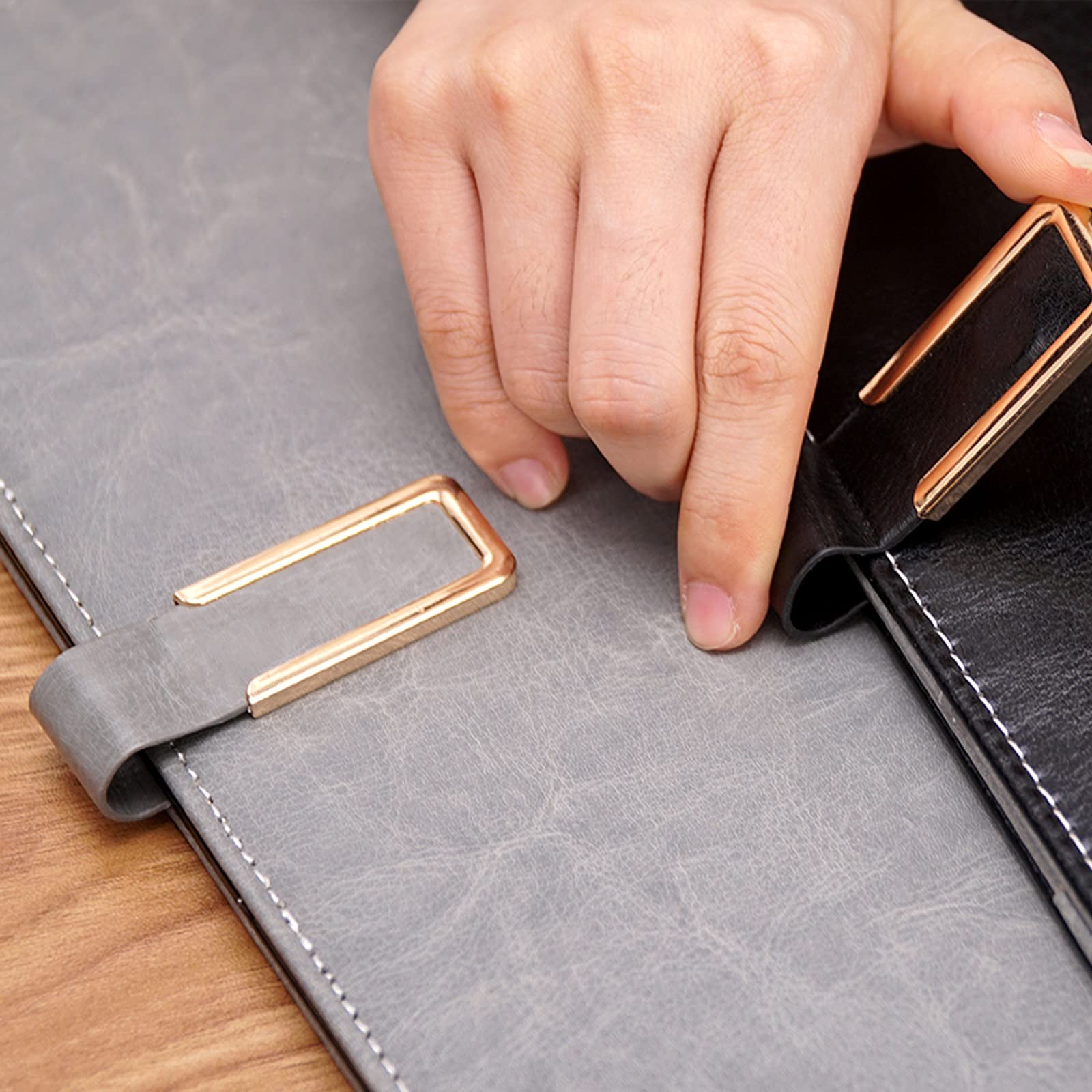 Liudan Portapapeles con Pinza A4 y Carpetas de la Letra Carpetas de Negocios Contrato de Negocio Carpetas de clasificación de Datos Portapapeles multifuncionales con Hebillas magnéticas Clipboard